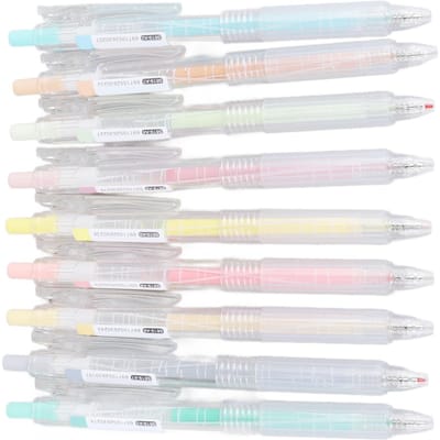 Intrekbare Gelink Pennen 9 Kleuren Antislip Draagbaar Retro Schattige Gel Pennen voor Studenten Notities white