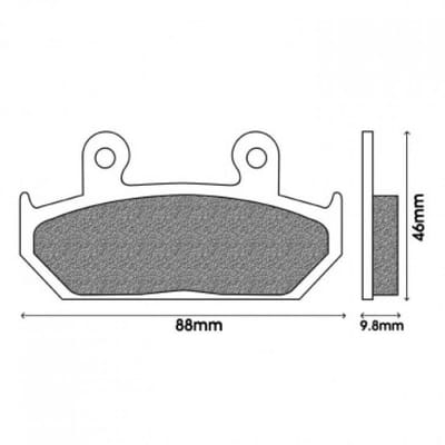 Plaquette de frein Newfren pour Moto Honda 650 Nx Dominator 1988 à 1996 Neuf