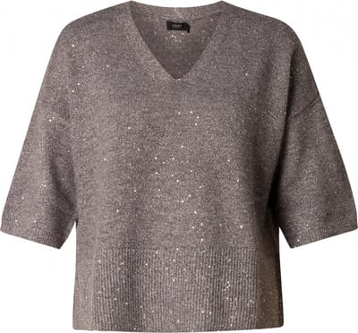 YEST Pluck Essential Tops - Dark Grey/Melange - maat 38