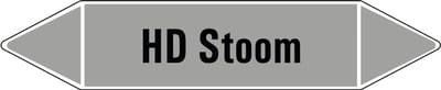 HD Stoom leidingmarkering op vel 126 x 26 mm - 5 per vel