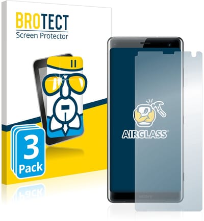 Screenprotector 3 Stuks voor Sony Xperia XZ3 Beschermglas transparant