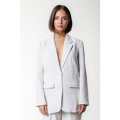 Colourful Rebel Gemma Structure Blazer Beige Size: S | Blazers Outlet | Dames | Beige