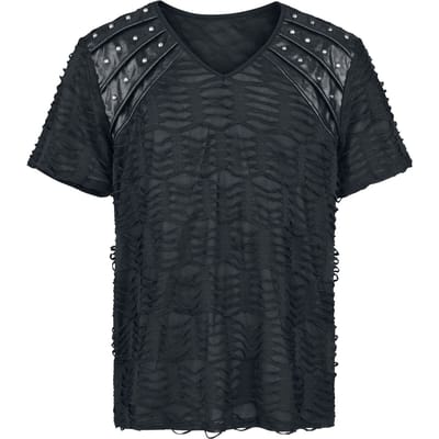 Punk Rave - Gothic T-shirt - Punk Handsome Men's T-Shirt - S-M tot XXL-3XL - voor Mannen - zwart