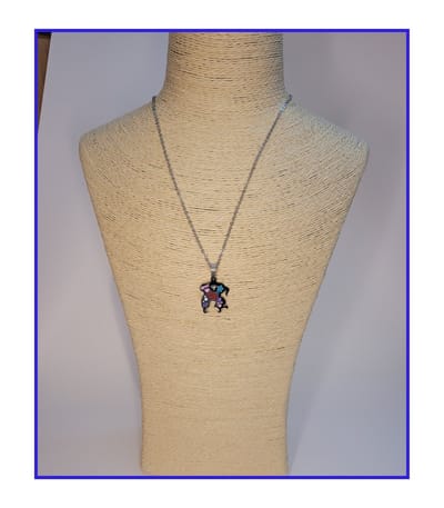 HÕBE – Beso Zilver ketting – Gerecycled Edestaal– Collier – Handgemaakte Sieraad – Accessories – Dames Ketting – Karabijnhaaksluiting – 45 cm Lengte