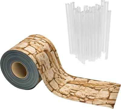 Garronda – Vlechtband – PVC – Privacyband – 19x50 - Originele steen - GD-TAK-Strip