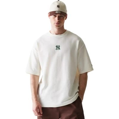 New Era Mlb Waffle New York Yankees T-shirt Met Korte Mouwen Wit L Man