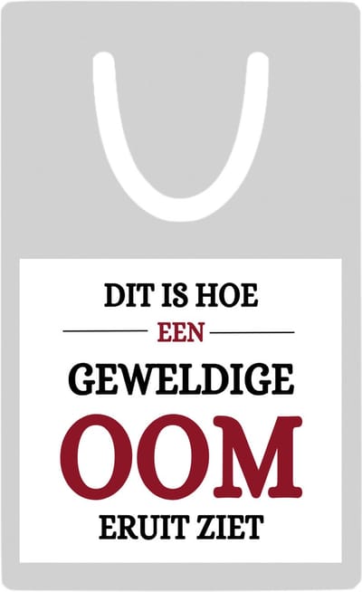 Hacebo® - Meest geweldige oom metalen boekenlegger- Oom - een oom - verjaardagscadeau - cadeau voor oom - kado Bladwijzer boekenleggers - 7.6 cm x 5cm