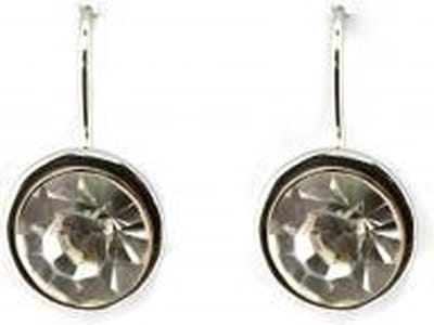 Behave - Oorbelhangers dames - Zilverkleur kristal - Tijdloze stijl