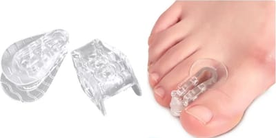 Hallux Valgus - teenspreider - teencorrector - hallux valgus grote teencorrector - separator klein 2 stuks