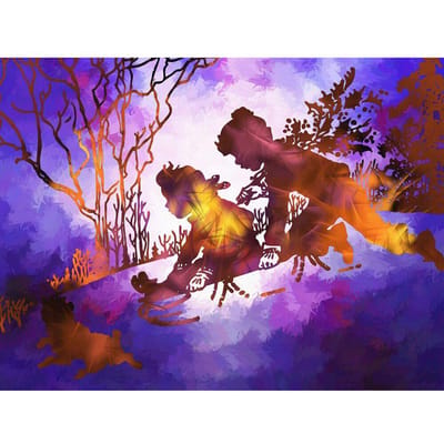 Diamant schilderij bloem blad kinderen diamant borduurwerk landschap foto kralen schilderij steentjes 20X30CM brown