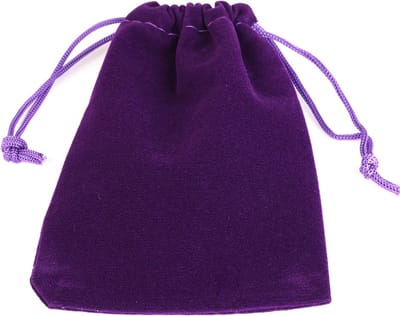 Fako Bijoux - Fluweel Cadeau Zakjes - Velours - 10x12cm - Donkerpaars - 10 Stuks
