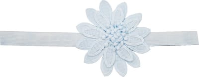 Haarsoires Haarband Bloem - Gehaakt 10cm - Pastel – Blauw