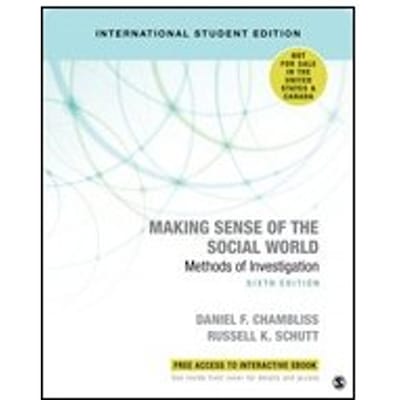 Making Sense Of The Social World - Chambliss