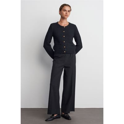 Wijde Crepe Broek Met Touwtje Taille