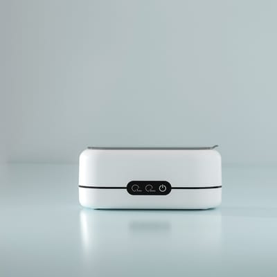 Ultrasone sieradenreinigingsmachine, 48 kHz ultrasone reiniger, geschikt voor sieraden, brillen, ringen, horlogebandjes, gebitsprotheses, enz. - Dubbele reinigingsstanden, reservoir van 304 roestvrij staal.