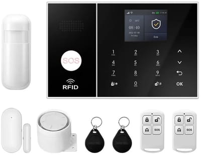 Rolu Alarmsysteem – Smart Home Alarmsysteem – 2G & Wifi – Tuya Smart Life – Alexa – Google Assistant – Deur- en Raamsensor