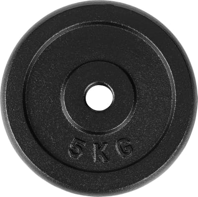 Gymtek® Halterschijf - 5 kg Gewichten, ?29 mm - Krachttraining, Home Gym, Fitness