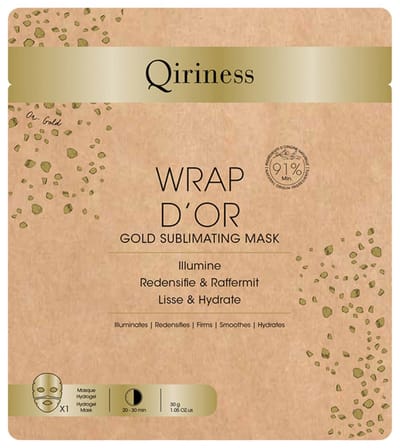 Qiriness Wikkel van Goud 1 Tissue Masker
