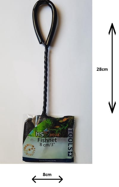 HS Aqua Visnet Fijn Zwart 8CM
