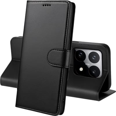 Hoesje Portemonnee voor Xiaomi 15T Zwarte portemonnee met magnetische klep en kaartopslag