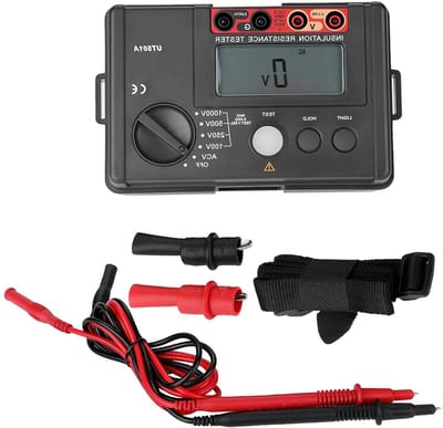 Isolatie Multimeter - Spanning Tester - Elektrische Inspectie - Automatische Meting - 15 x 10 x 7.1 cm - Grijs