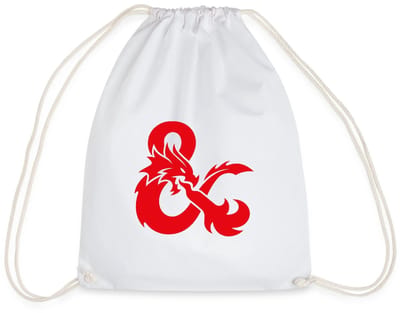 Dungeons And Dragons Logo In Rood Gymtas
