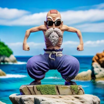 18 cm Anime Dragon Ball Figurine Kame Sennin Figurine PVC Figurines d'Action Modèle de Collection Jouets Cadeaux white