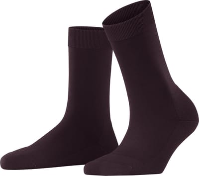 FALKE ClimaWool eenkleurig wol lyocell sokken dames rood - maat 37-38