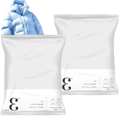 Oprolbare Vacuümzakken - Kleding Compressiezakken - Reis Organisatie - Herbruikbaar Luchtdicht Ventiel - L 27.9x17.9x4.7cm - Grijs