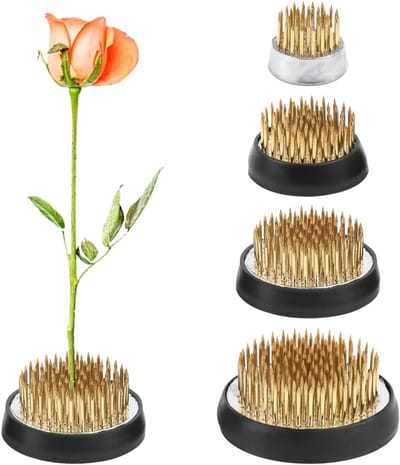 Ronde Bloemhouders Set van 4 voor Bloemarrangementen - Ideaal voor Ikebana, Tuinen en Koffiehuizen