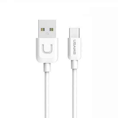 USAMS U-Turn Serie - USB-C Kabel - 1 Meter - 2A - Wit