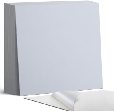 Coloray Plaktegels - Grijs Zelfklevende Tegels - 20 cm x 20 cm - Grijs Plaktegels - 20 stuks - Vierkant PVC Tegels - Plaktegels Badkamer - Plaktegels Vloer - Vinyltegels Vloer Zelfklevend - Wandtegel Zelfklevend