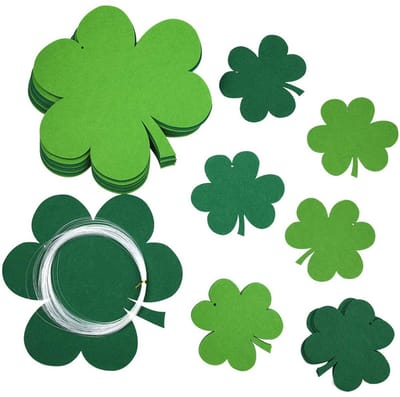 Dailygoods- Shamrock Decoratie - 20 Stuks - Duurzaam Vilt - Groene