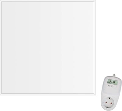 Infrarood Verwarming Paneel 360 Watt Koolstof Kristal Ultra Slank Wit Met Thermostaat