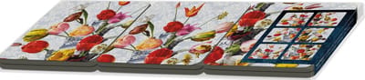 Bloemstilleven met Tulpenvaas, Roman Reisinger Onderzetters 6 stuks