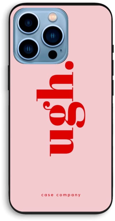 Case Company® - Hoesje geschikt voor iPhone 13 Pro hoesje - Ugh - Biologisch Afbreekbaar Telefoonhoesje - Bescherming alle Kanten en Schermrand