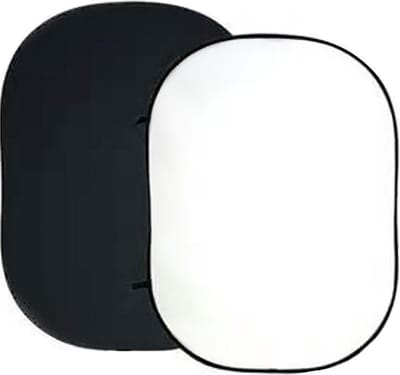 Bresser Achtergrondscherm - BR-3 Zwart/Wit - 180x240cm - Opvouwbaar