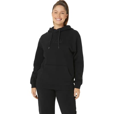 ASICS Logo Overhead Hoodie - Zwart- Dames, Zwart XS