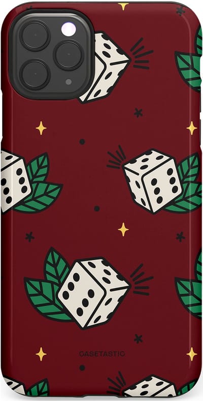 Casetastic Hoesje Geschikt voor Apple iPhone 11 Pro Max - Stijlvolle Beschermende Duo-layer Case - Casino zes
