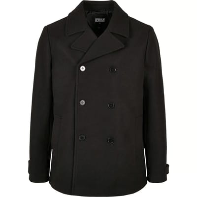 Urban Classics - Classic Pea Jas - 2XL - Zwart