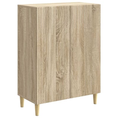 vidaXL - Dressoir - Sonoma - Eiken - 66 - x - 34,5 - x - 90 - cm - Bewerkt - hout