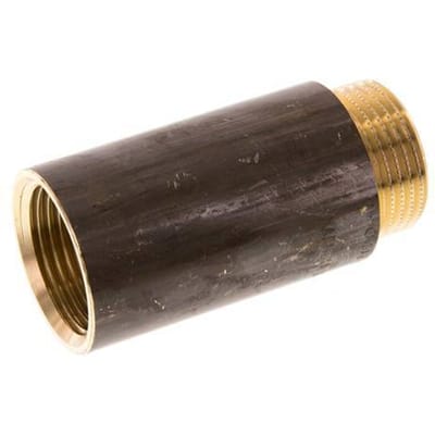 G 1'' F/M Messing Verlengstuk DIN 3523 - 65 mm - FL2S-FM-B-100G-65L