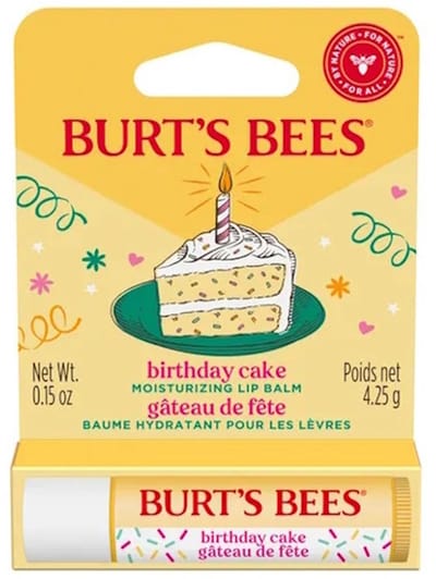 Burt's Bees Lip Balm Birthday Cake Blister
