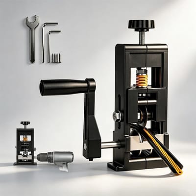 Kabelstripmachine - Draadstripper - Kabels Strippen - Handmatig of Boor - 1-25 mm - Zwart