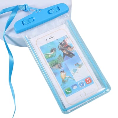 Bovista Waterdichte Telefoonhoesjes - Waterdicht Telefoonzakje - Waterproof Festival Opbergtasje - Documententasje - Waterbestendig - Blauw
