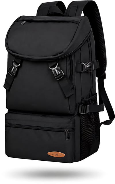 CarryQuest® Titan 50L Backpack - Waterdichte Tactical Rugzak met Regenhoes & MOLLE-Systeem - Zwart