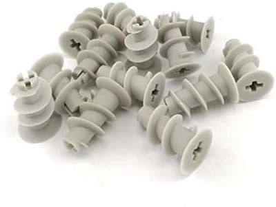 50 Stuks Nylon Holtepluggen voor Gipsplaat Schroefbevestiging Wit