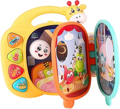 Interactief Geluidsboek - Kinderspeelgoed - Vroege Ontwikkeling - Met Licht en Geluid - 40.9 x 22 cm - Multicolor