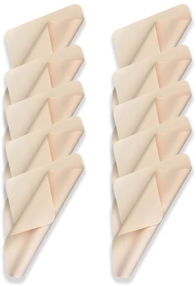 Dailygoods- Brillenpoetsdoeken 10 stuks - Microvezel - Streepvrij - Nanovezeldoek - 17,5 x 14,5 cm - Hoogwaardige reinigingsdoek