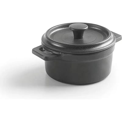 Melamine minisauspan met deksel Lacor D.14 cm